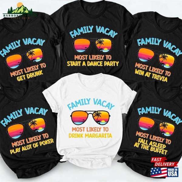 Family Travel Matching Shirt Beach Trip Vacation Hoodie T-Shirt