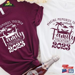 Family Trip 2023 Custom Vacation Shirts Beach T-Shirt Classic Unisex