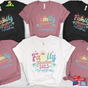 Family Trip 2023 Custom Vacation Shirts Beach T-Shirt Sweatshirt Unisex