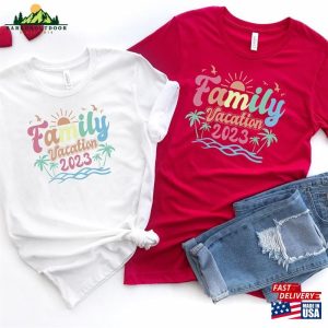 Family Trip 2023 Custom Vacation Shirts Beach T Shirt Sweatshirt Unisex 4