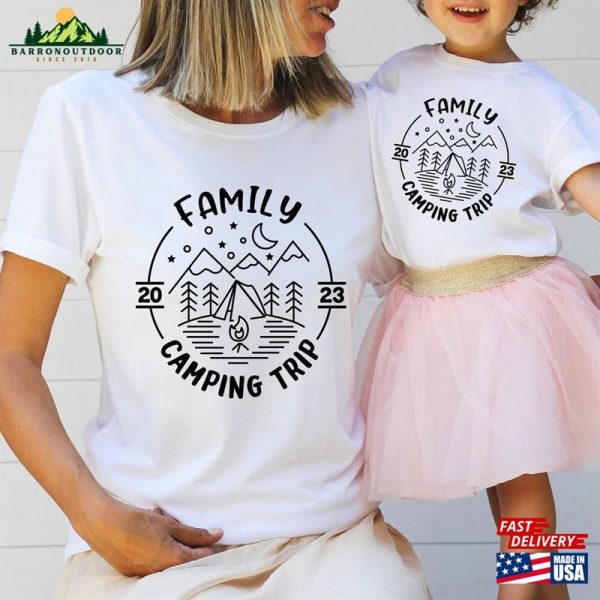 Family Trip 2023 Shirts Vacation Matching Camping Shirt Classic T-Shirt