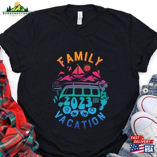 Family Vacation 2023 Camping Shirt Custom T-Shirt Hoodie