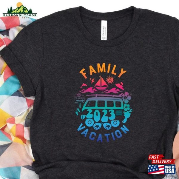 Family Vacation 2023 Camping Shirt Custom T-Shirt Hoodie