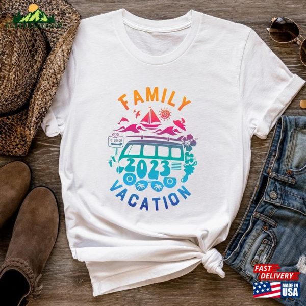 Family Vacation 2023 Camping Shirt Custom T-Shirt Hoodie