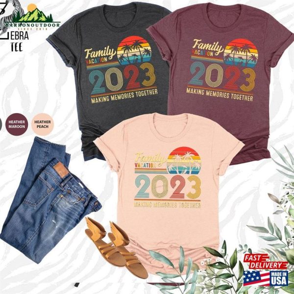 Family Vacation 2023 Making Memories Together Shirt Trip Cruise Classic Hoodie