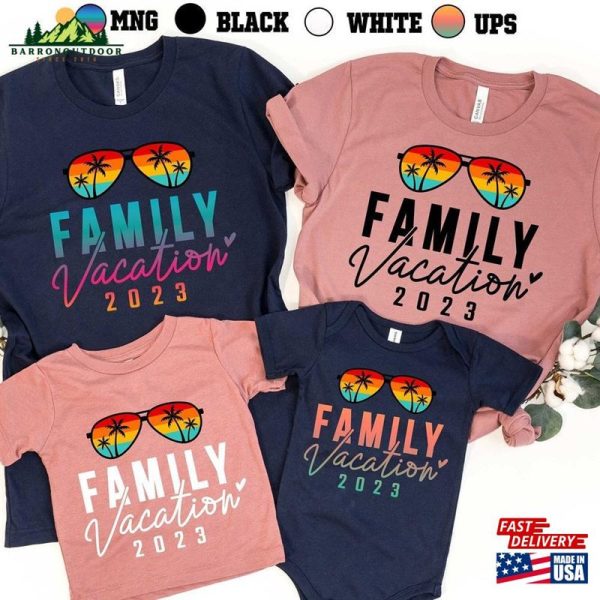 Family Vacation Making Memories Together 2023 4 Different Color Options Cruise Shirt Classic Sweatshirt