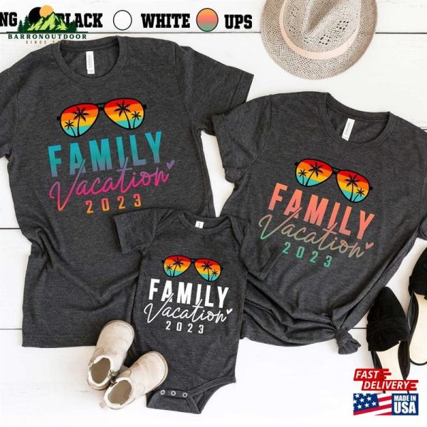 Family Vacation Making Memories Together 2023 4 Different Color Options Cruise Shirt Classic Sweatshirt