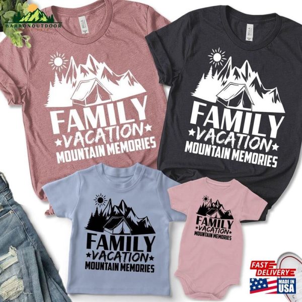 Family Vacation Mountain Memories Tee Shirt T-Shirt Unisex