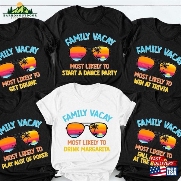 Family Vacation Shirt Matching T-Shirts Beach Trip Sweatshirt Hoodie