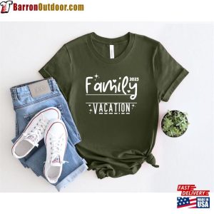 Family Vacation Shirt With Custom Name 2023 Summer Trip Unisex T Shirt 3