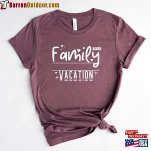 Family Vacation Shirt With Custom Name 2023 Summer Trip Unisex T Shirt 4