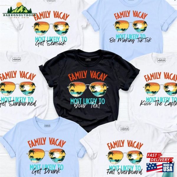 Family Vacay Shirt Custom Summer Travel Matching T-Shirt Classic