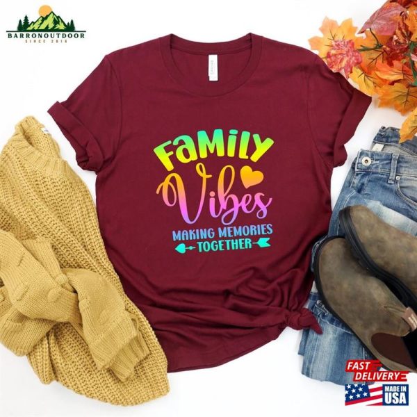 Family Vibes Making Memories Together Shirt Custom Vacation 2023 Unisex Sweatshirt