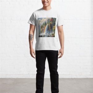 Fantasy Waterfall Classic T Shirt Hoodie 3