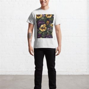 Floral Seamless Pattern Classic T Shirt 3