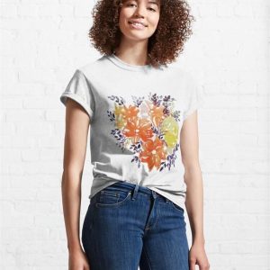 Flower Paintings Classic T Shirt 4