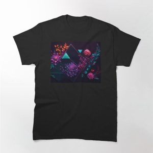 Flowery Fusion Of Shapes Classic T-Shirt Sweatshirt