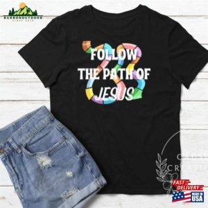 Follow The Path Of Jesus White Vbs Adult Volunteer Participant Shirt Sweatshirt Classic