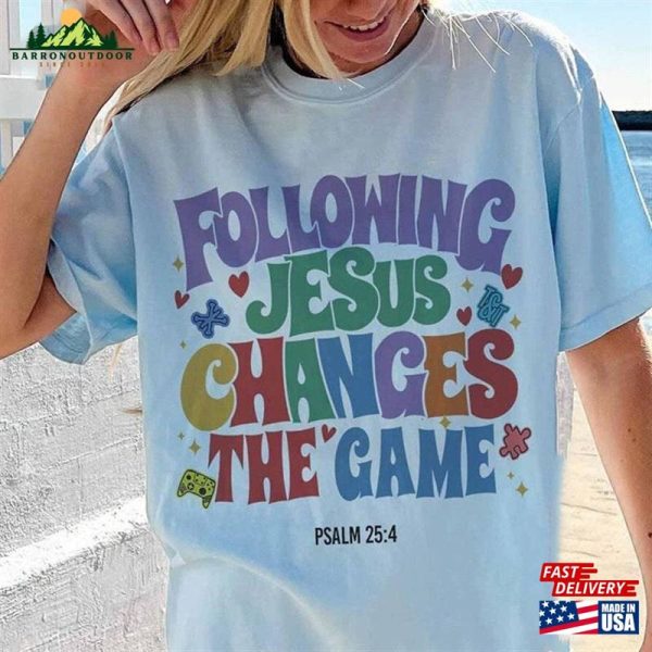 Following Jesus Changes The Game Shirt Vbs Twists And Turns 2023 Crew Hoodie Classic