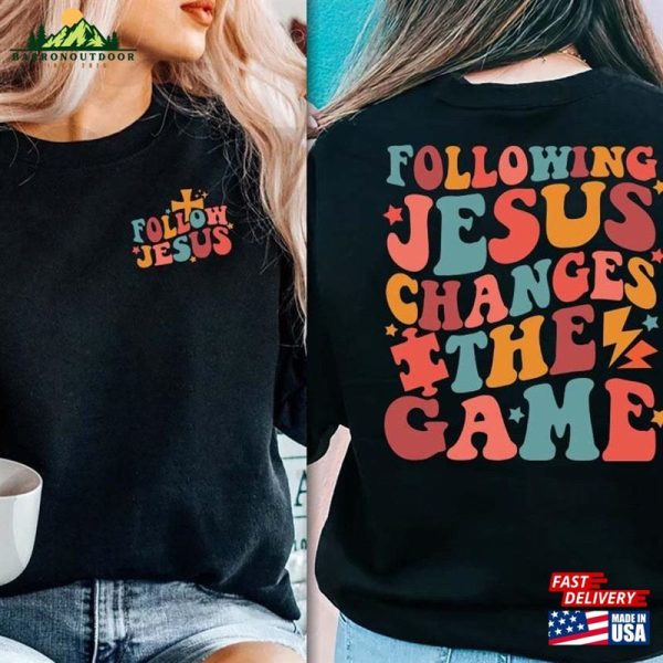 Following Jesus Changes The Game Sweatshirt Bible Games Children Classic T-Shirt