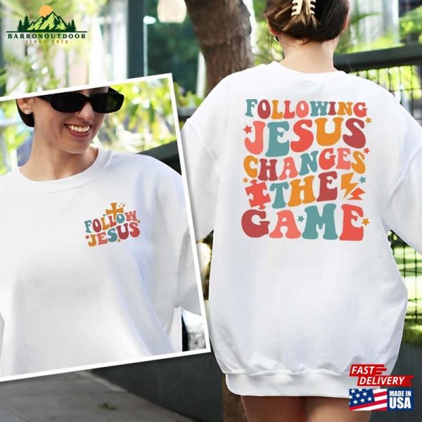 Following Jesus Changes The Game Sweatshirt Bible Games Children Classic T-Shirt