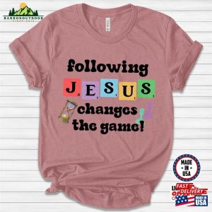 Following Jesus Changes The Game Twists And Turn Shirt Bible School Vbs Crew 2023 Unisex Classic