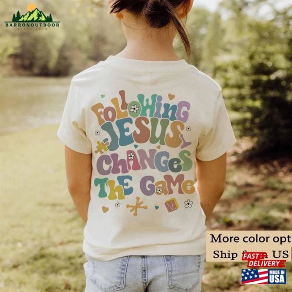 Following Jesus Changes The Game Vbs Vacation Bible School Christian Kids Unisex T-Shirt