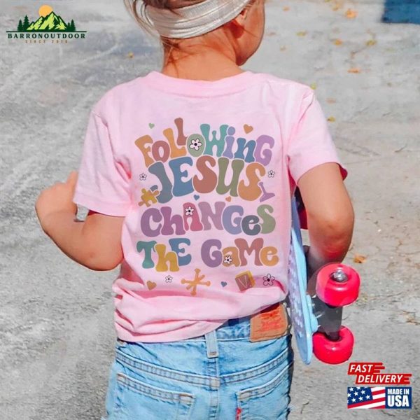 Following Jesus Changes The Game Vbs Vacation Bible School Christian Kids Unisex T-Shirt