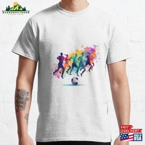 Football Athletes Fighting For The Ball Classic T-Shirt Unisex