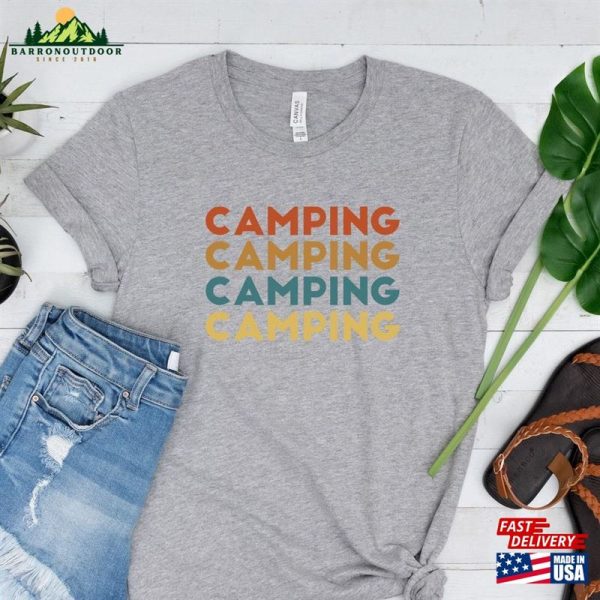 Funny Camping Life Shirt For Campers Outdoor Nature Lovers And Mountain Hikers Hoodie Unisex