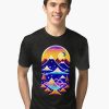 Funny Sunset Maonten Snow Art Tri Blend T-Shirt Sweatshirt Hoodie