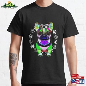 Geometric Art Cute Dog Classic T-Shirt Unisex