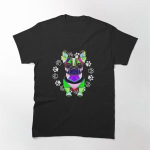 Geometric Art Cute Dog Classic T-Shirt Unisex