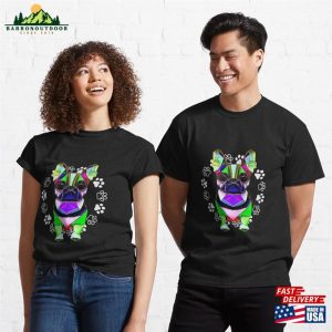 Geometric Art Cute Dog Classic T Shirt Unisex 3