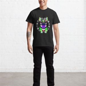 Geometric Art Cute Dog Classic T Shirt Unisex 4