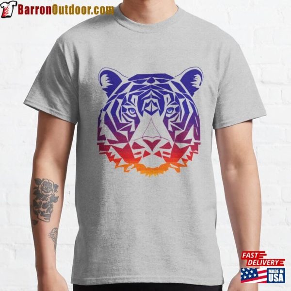 Geometric Tiger Face Classic T-Shirt Unisex