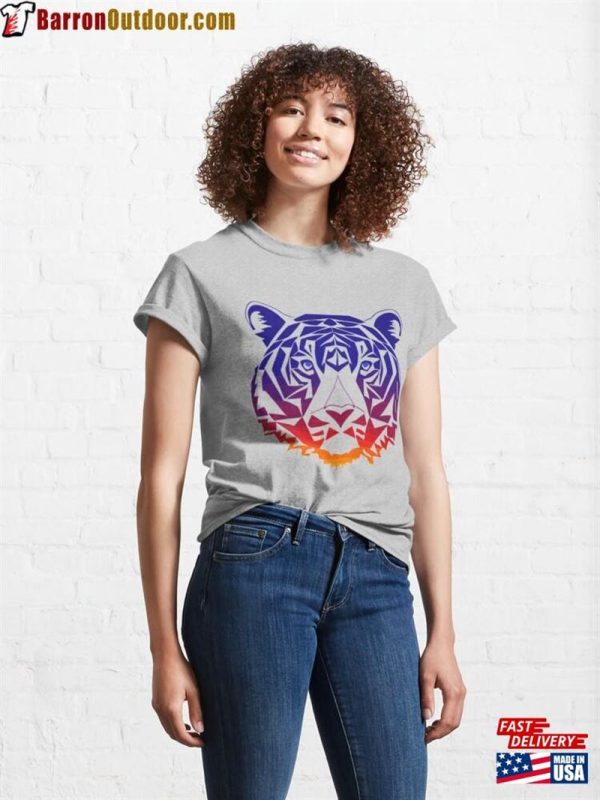 Geometric Tiger Face Classic T-Shirt Unisex