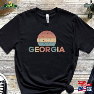 Georgia Retro Sunset Shirt Vintage Unisex T-Shirt