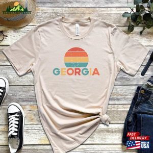 Georgia Retro Sunset Shirt Vintage Unisex T Shirt 4