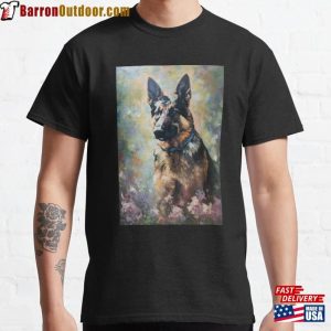 German Shepherd Impressionist Painting Classic T-Shirt Unisex Sweatshirt