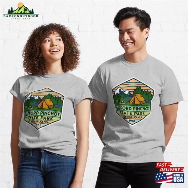 Gifford Pinchot State Park Pennsylvania Hexagon Classic T-Shirt Unisex