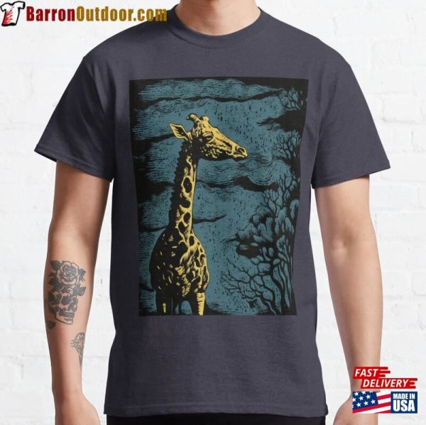 Giraffe By Night Classic T-Shirt