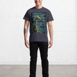 Giraffe By Night Classic T Shirt 3