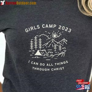 Girls Camp Shirt Lds Young Women Camping Tshirt T-Shirt Sweatshirt