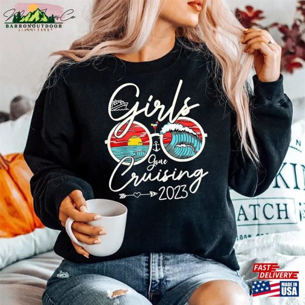 Girls Gone Cruising 2023 Matching T-Shirt Shirt Cruise Unisex