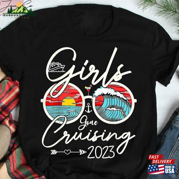 Girls Gone Cruising 2023 Matching T-Shirt Shirt Cruise Unisex