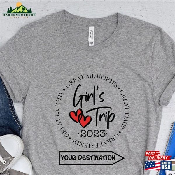 Girls Trip 2023 Shirt Custom Matching Graphic Shirts Hoodie T-Shirt