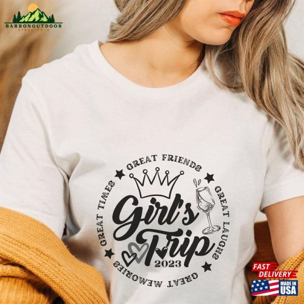 Girls Trip 2023 T Shirt Travel Cheaper Than Therapy T-Shirt Hoodie