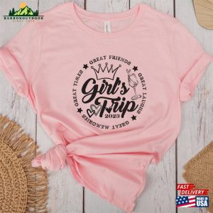 Girls Trip 2023 T Shirt Travel Cheaper Than Therapy T-Shirt Hoodie