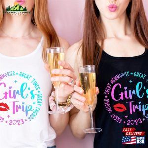 Girls Trip 2023 Tank Top Shirt Best Friends Hoodie T-Shirt